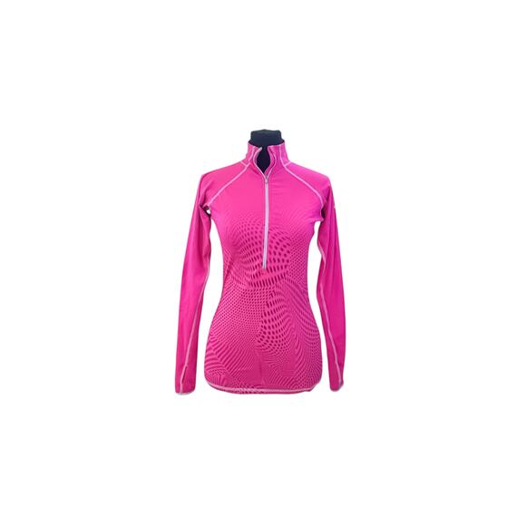 Nike Pro Pink Half Zip Activewear Top - Size Small - Picture 1 of 8